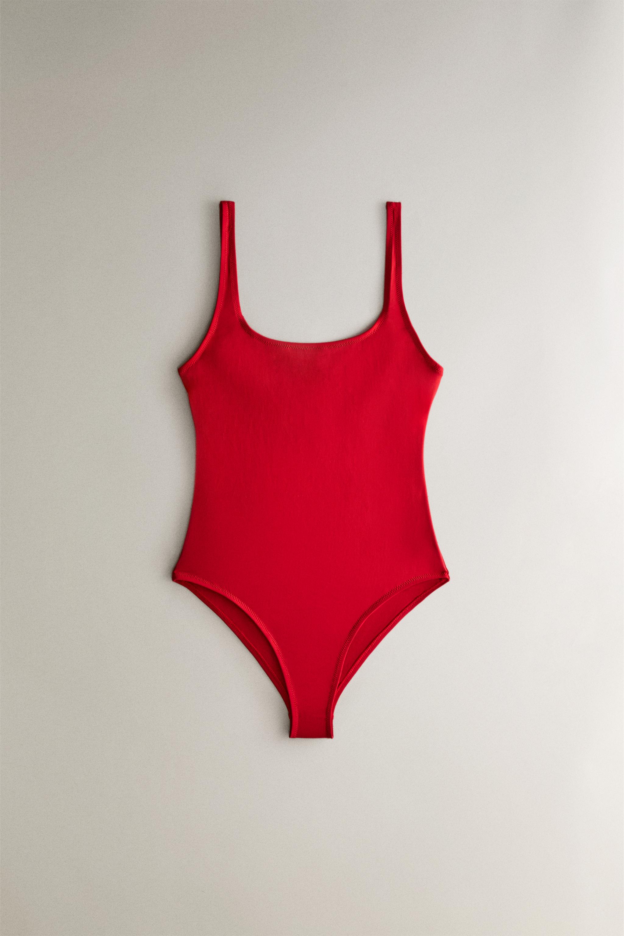 WIDE STRAP BEACH SWIMSUIT