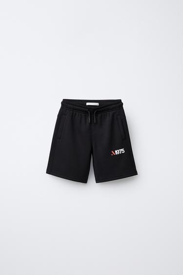 СПОРТИВНЫЕ ШОРТЫ ИЗ МОДАЛА — ЧЕРНЫЙ от Zara