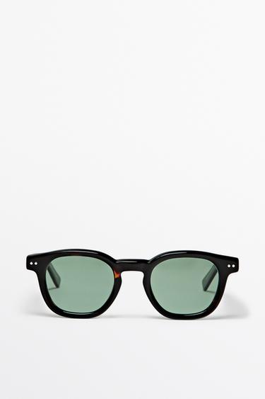 Zara Round sunglasses - Brown - Image 0