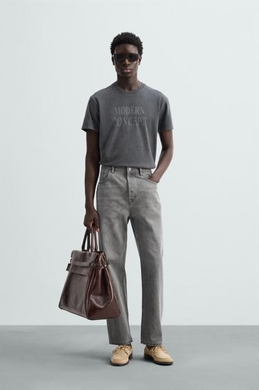 JEANS SLIM FIT - Gris de Zara - Imagen 0