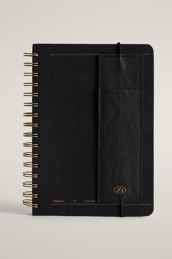 A5 NOTEBOOK CASE - Black by Zara - Image 0