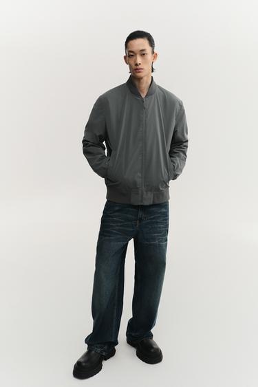 LIGHTWEIGHT BOMBER JACKET - Anthracite grey by Zara