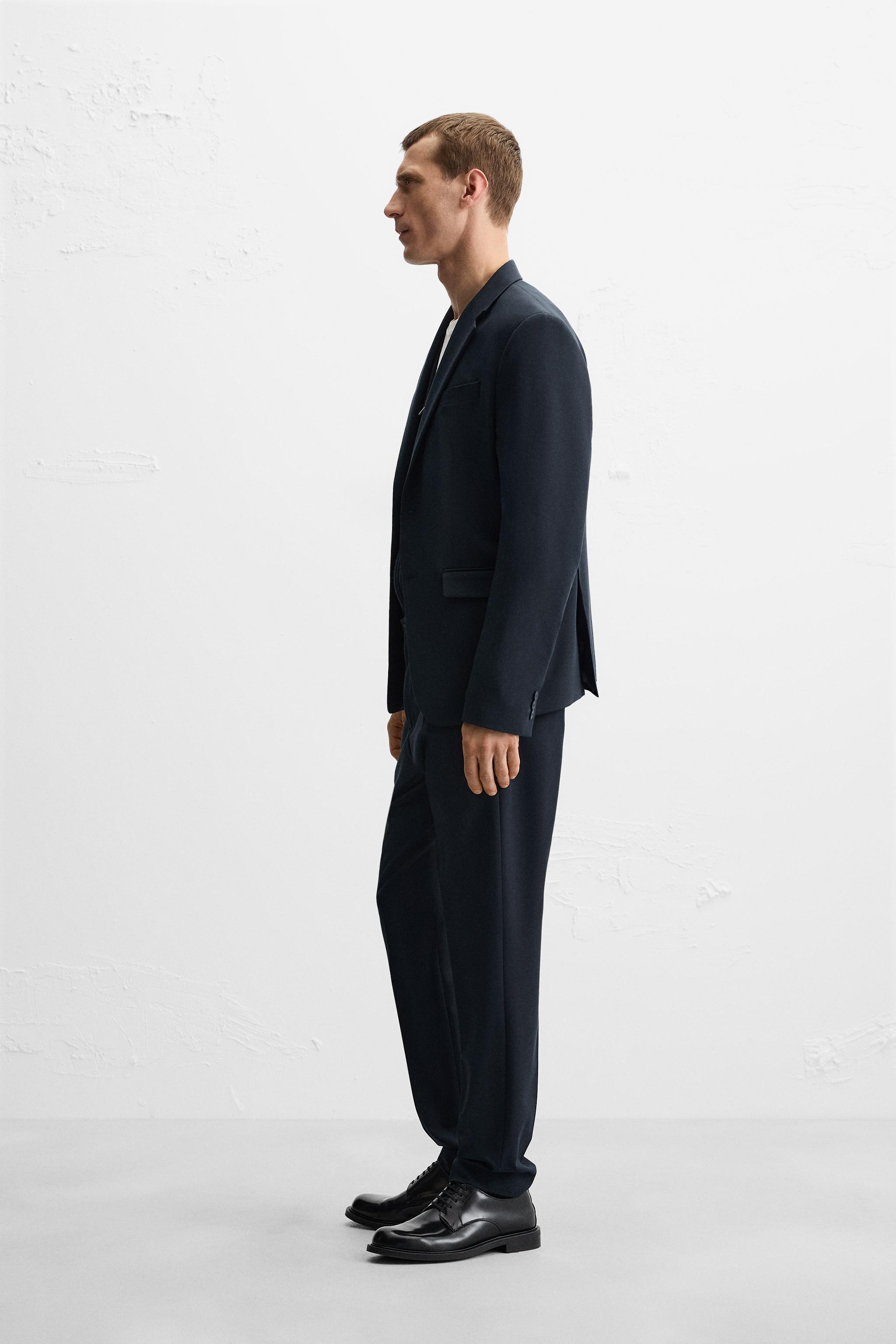 ZARA【美品】comfort knit コンフォート キント 紺 ネイビー