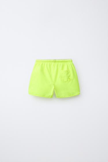 6-14 YEARS/ QUICK-DRY SWIM SHORTS - Neon yellow by Zara - Image 1