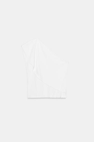 ASYMMETRIC INTERLOCK TOP - White by Zara - Image 6