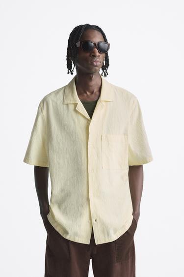 CAMISA JACQUARD GEOMÉTRICO - Lima de Zara