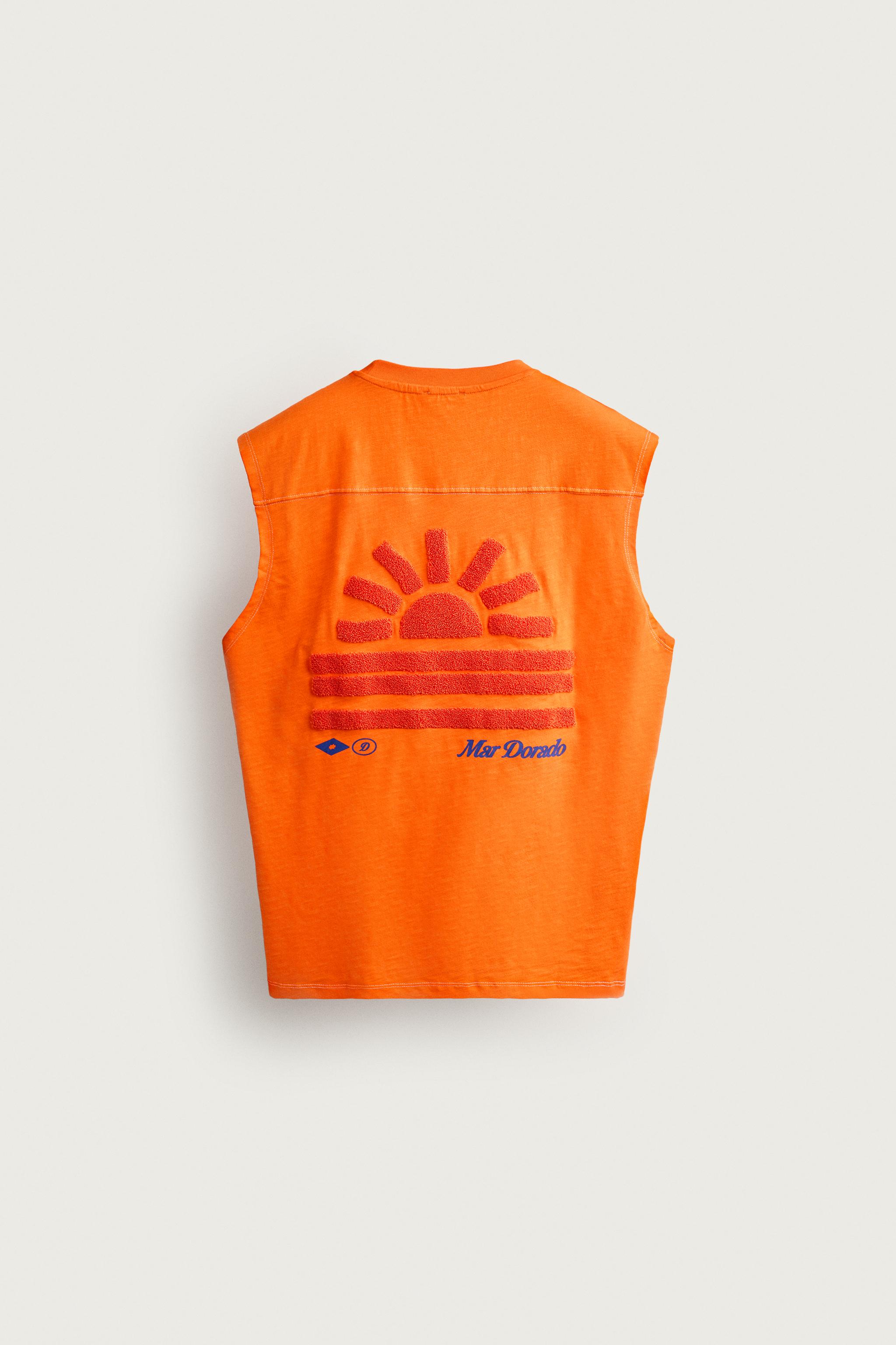 GRAPHIC PRINT TANK TOP — Mustard Yellow
