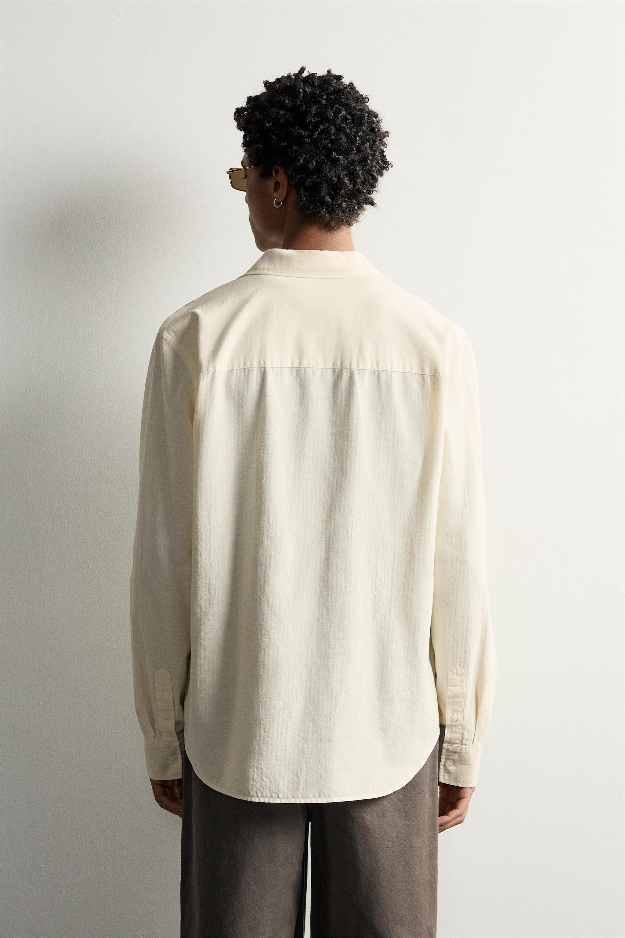 WASHED EFFECT RELAXED FIT SHIRT