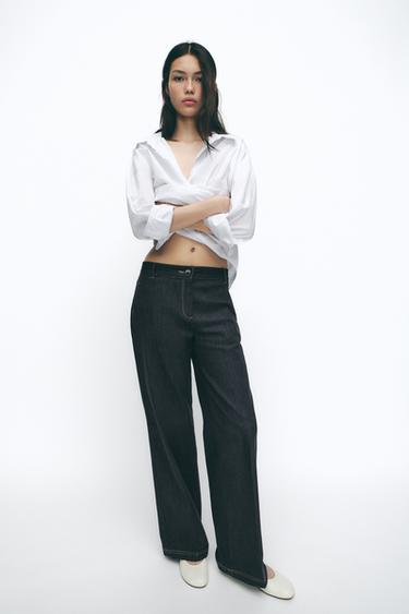 PANTALÓN BOOTCUT - Índigo de Zara - Imagen 0