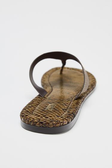 SANDALES IMPRIMÉ ANIMALIER - Serpent de Zara - Image 5