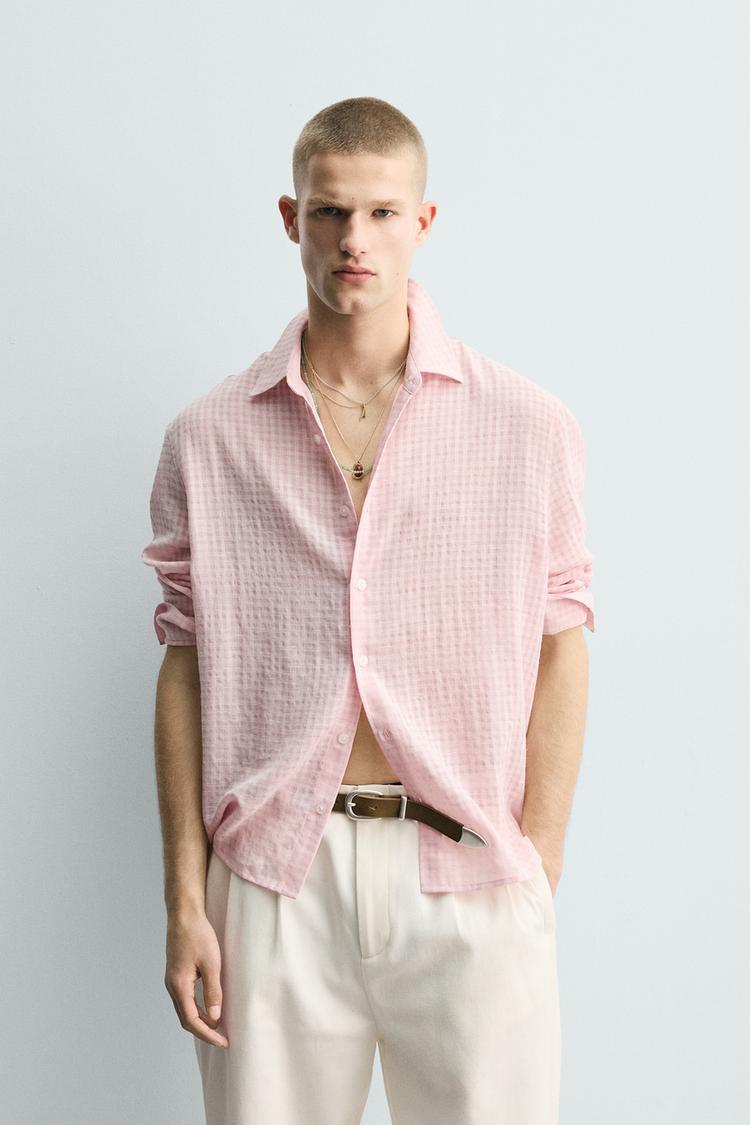 ZARA FLOWING CHECK SHIRT