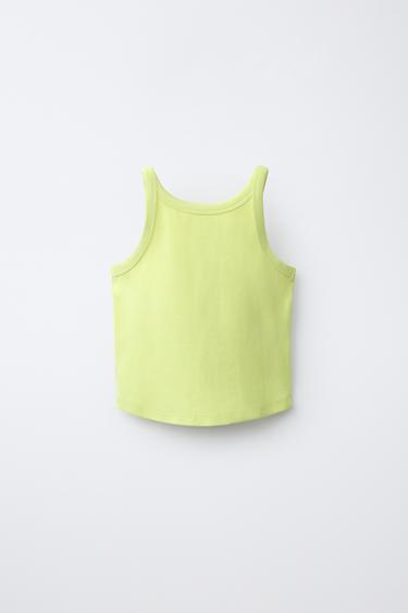 TOP IMPRIMÉ SURF - Citron vert de Zara - Image 2
