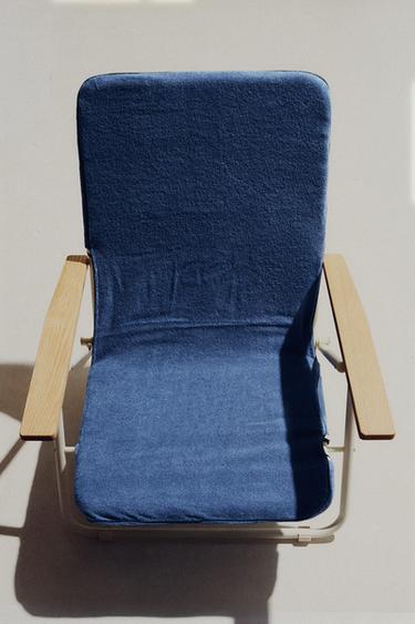 POVLAK NA PLÁŽOVOU ŽIDLI Z FROTÉ - střední modrá od Zara