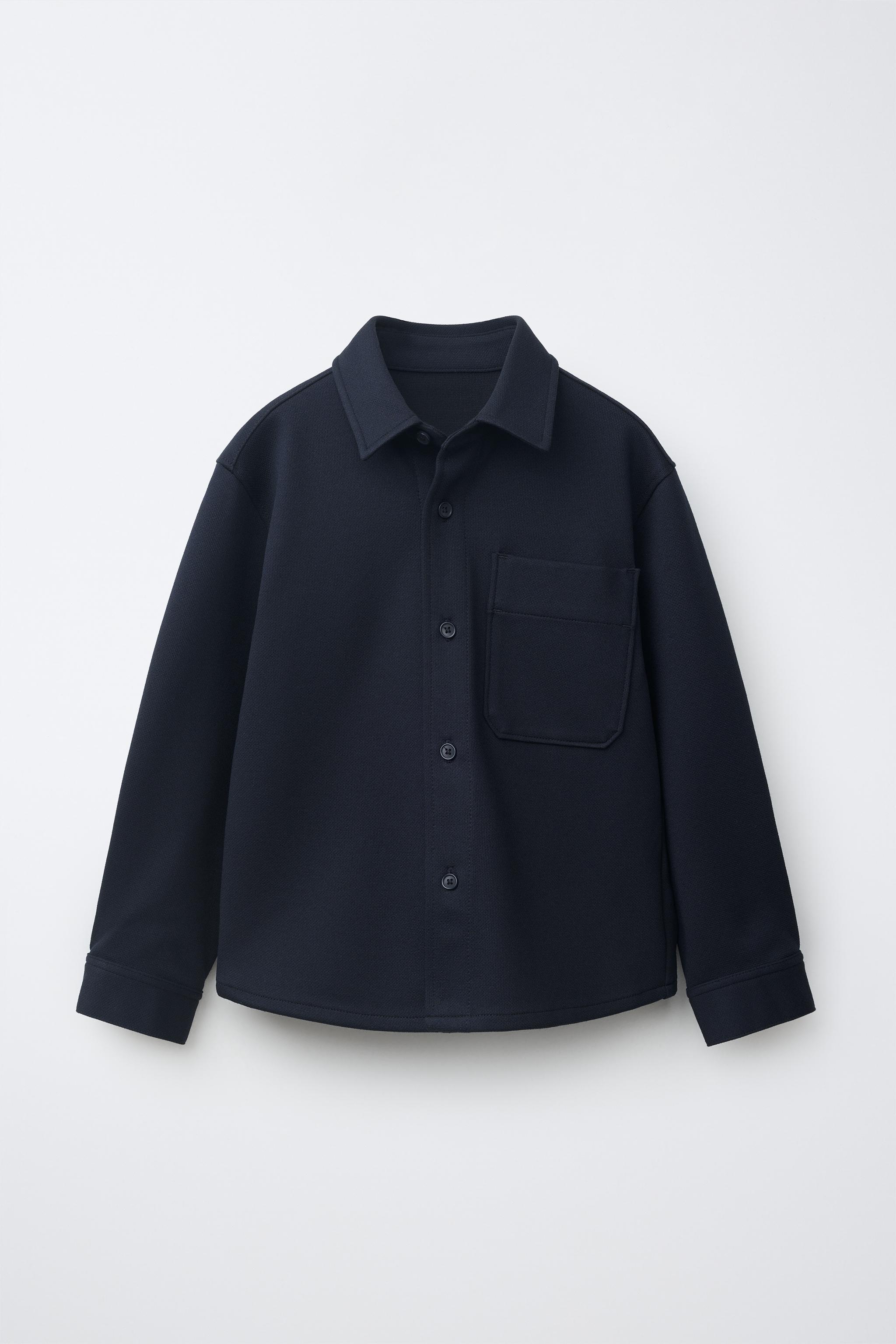 コンフォート ポケット シャツジャケット - ネイビーブルー | ZARA