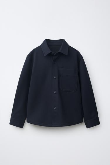 COMFORT POCKET OVERSHIRT - Navy blue by Zara - Image 0
