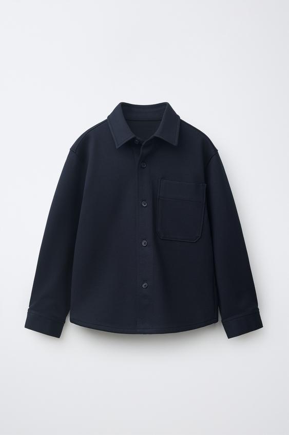 SOBRECAMISA COMFORT BOLSILLO - Marino de Zara - Imagen 0