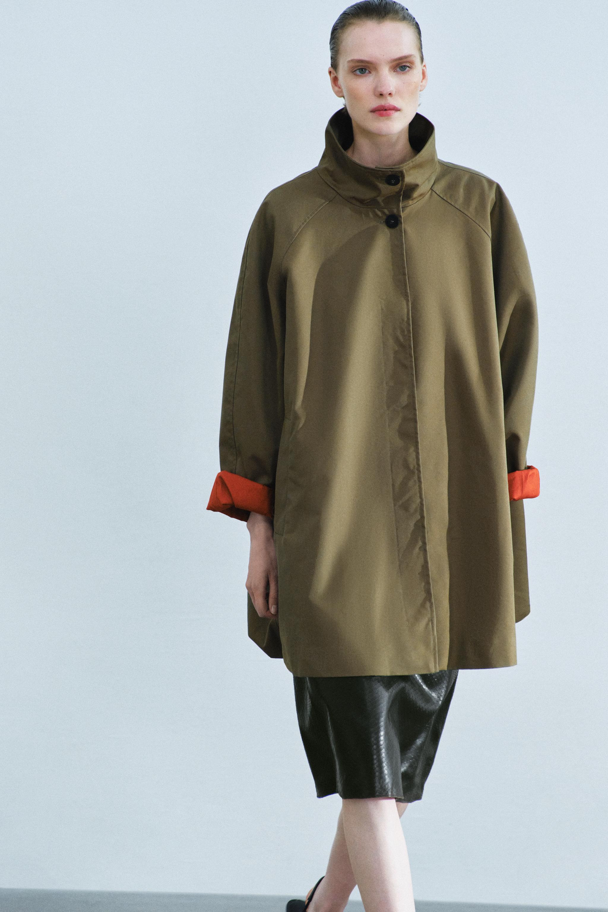 Zara ZW COLLECTION SU GEÇİRMEZ BALON CEKET görsel 5