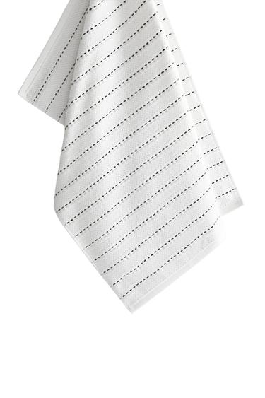 Zara 棉質毛巾布廚房抹布 - 裸色