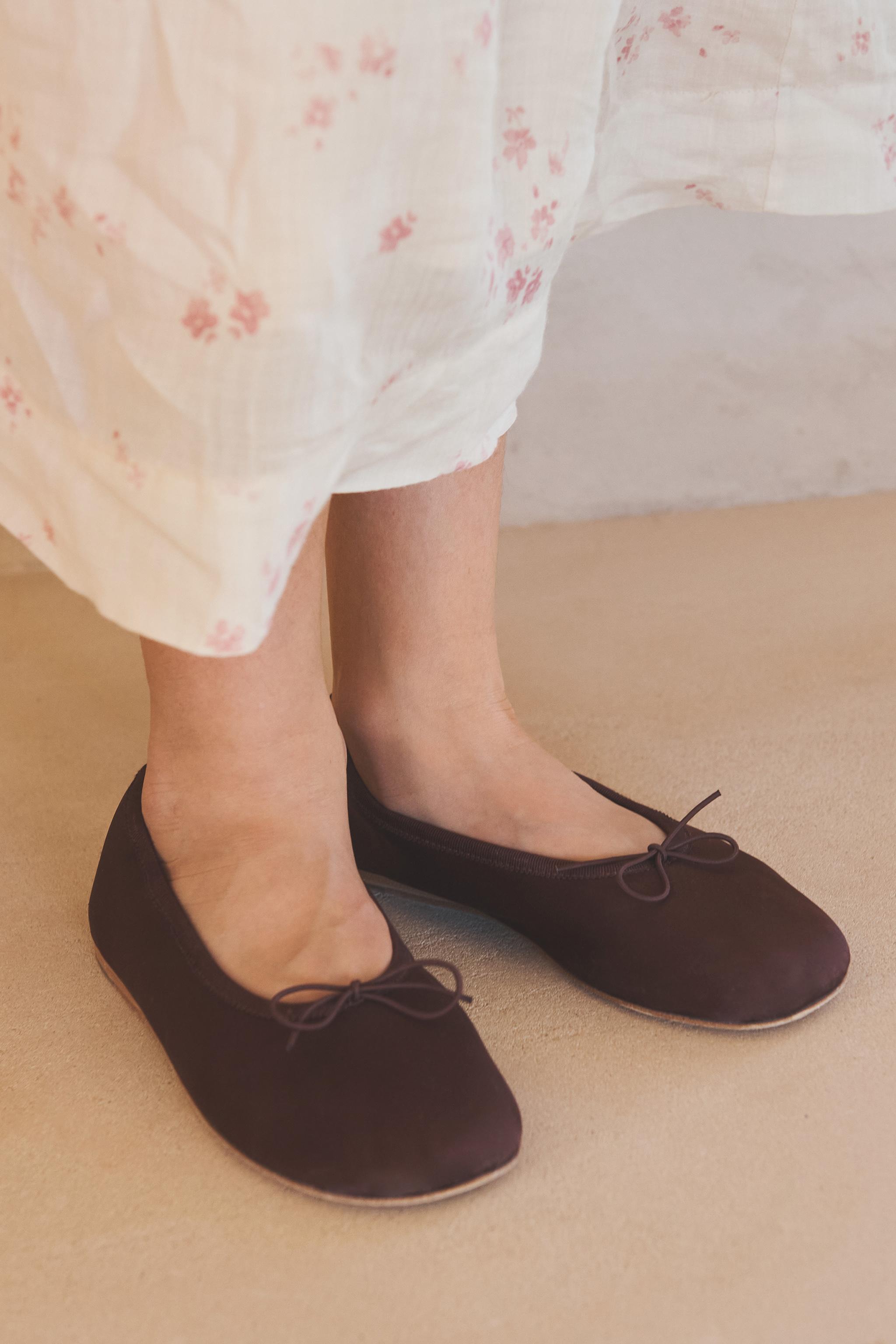 LIMITED EDITION BOW BALLET FLATS — Burgundy Red