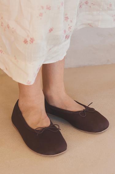 BAILARINA LAZO LIMITED EDITION - Vermello bordeos de Zara