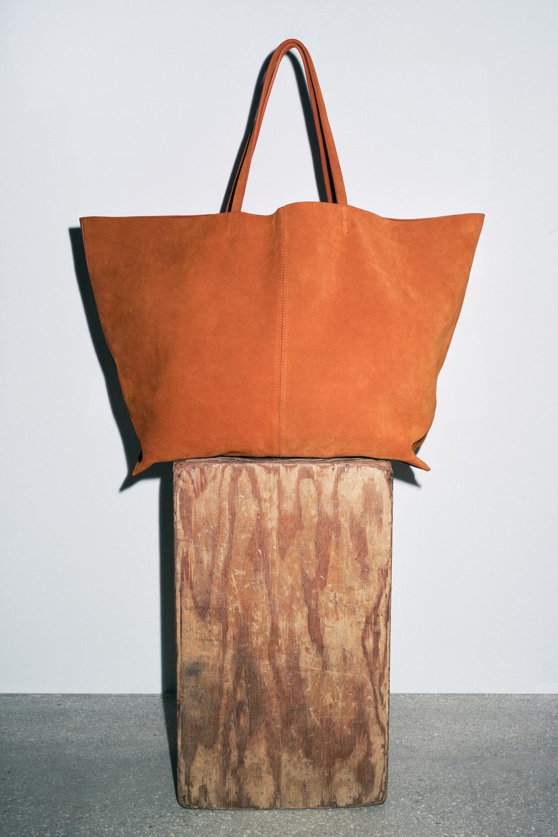SUEDE MAXI TOTE