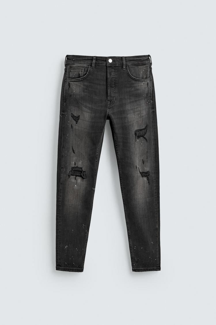 ZARA RIPPED SKINNY FIT JEANS