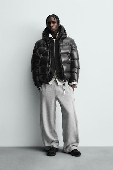 80% DOWN - 20% FEATHER WATER-REPELLENT JACKET - Black by Zara - Image 0