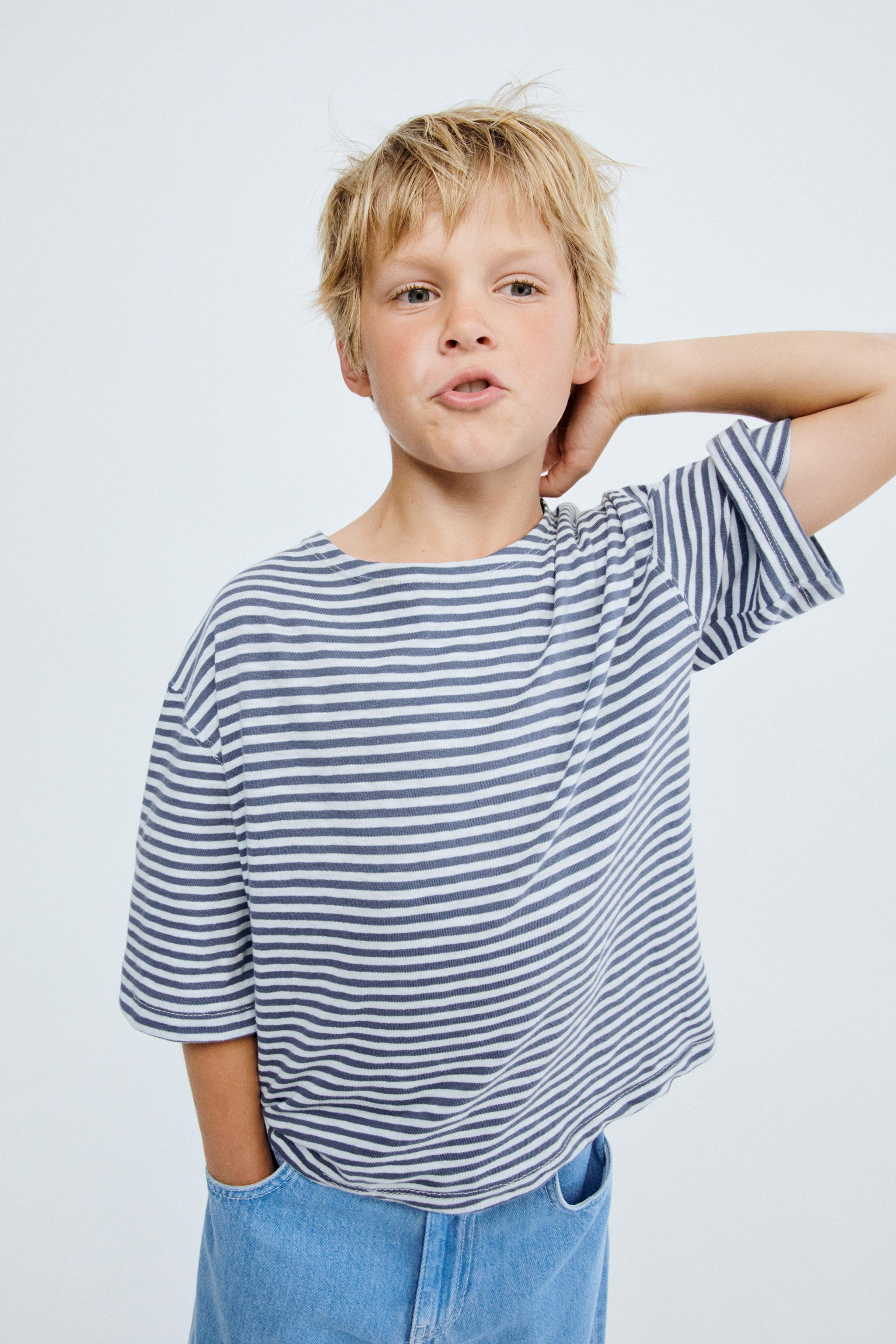 STORIESZ - STRIPED T-SHIRT — Blue