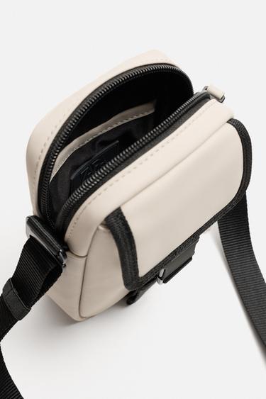 SAC BANDOULIÈRE EFFET GOMME - Blanc ivoire de Zara - Image 5