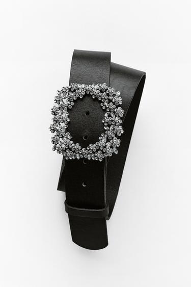 JEWEL BUCKLE BELT - Black by Zara