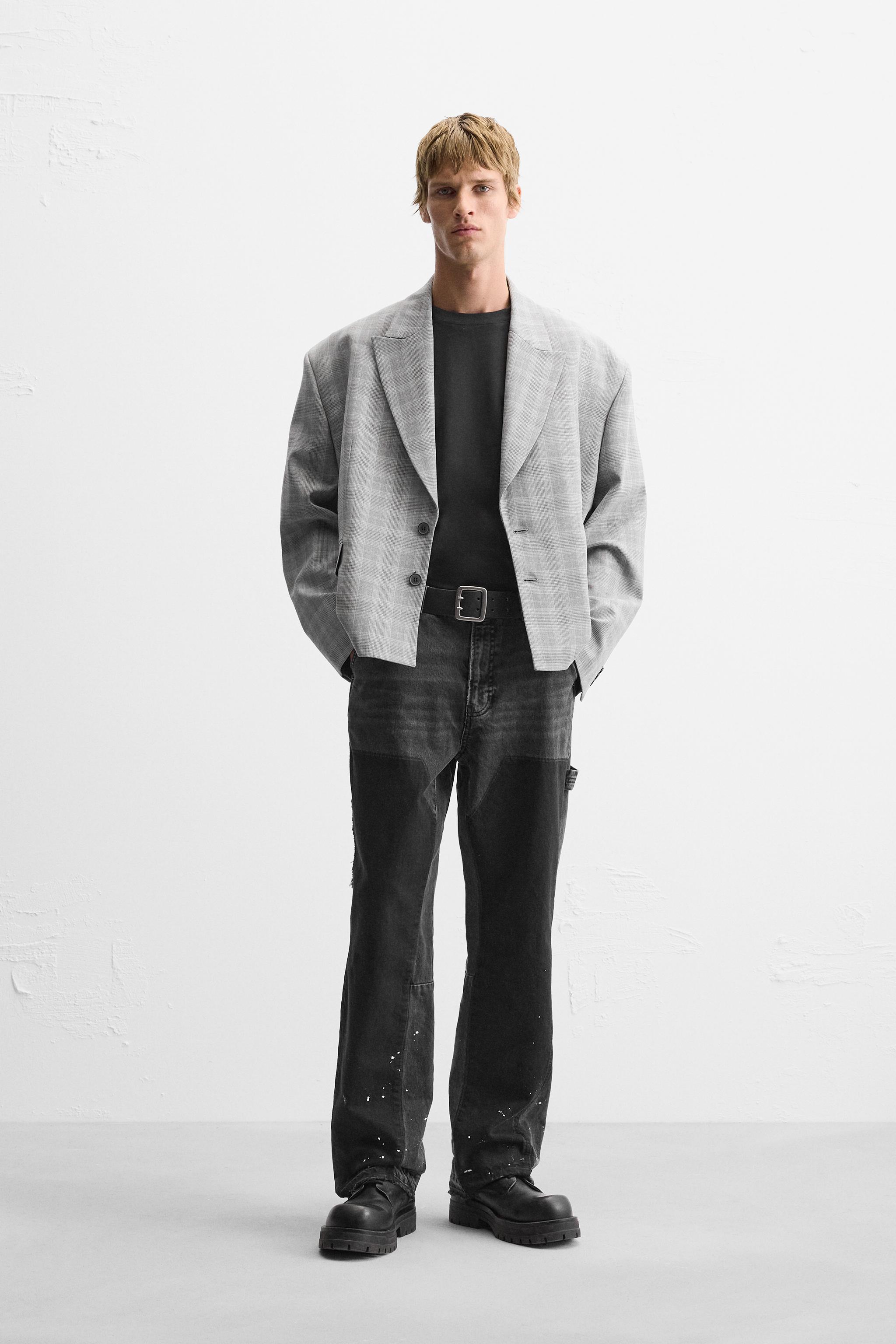 Men s Grey Blazers Explore our New Arrivals ZARA Canada