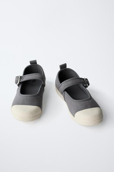 COTTON SPORTY BALLERINAS - Grey by Zara - Image 2