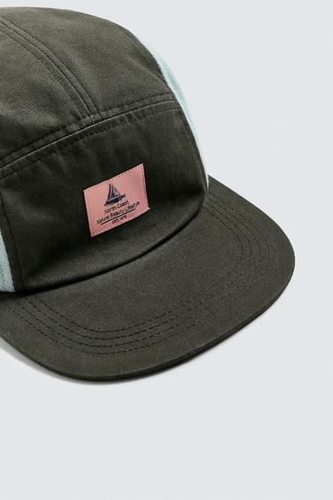 COLOUR BLOCK PATCH CAP - Khaki by Zara - Image 4