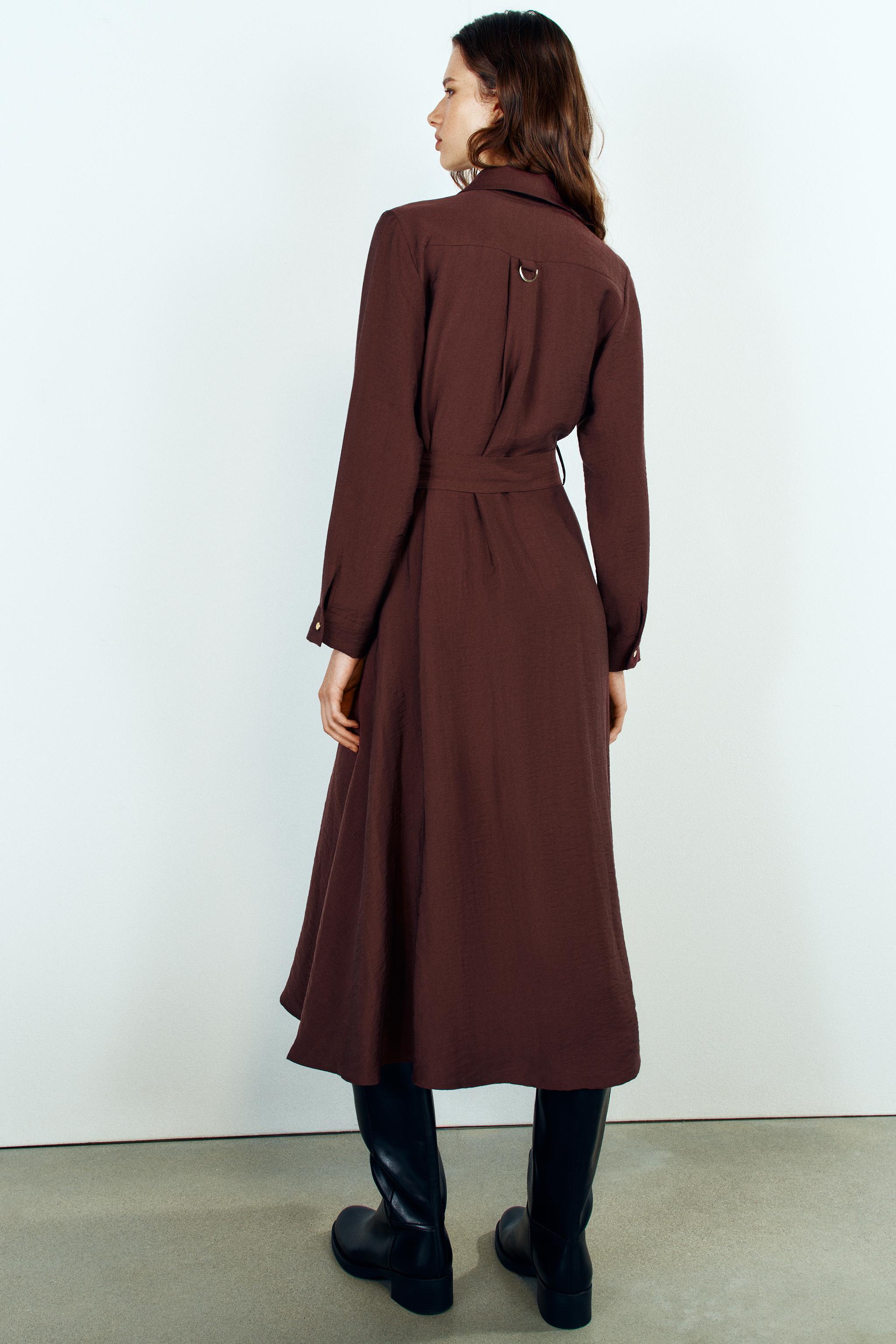 BELTED SHIRT DRESS