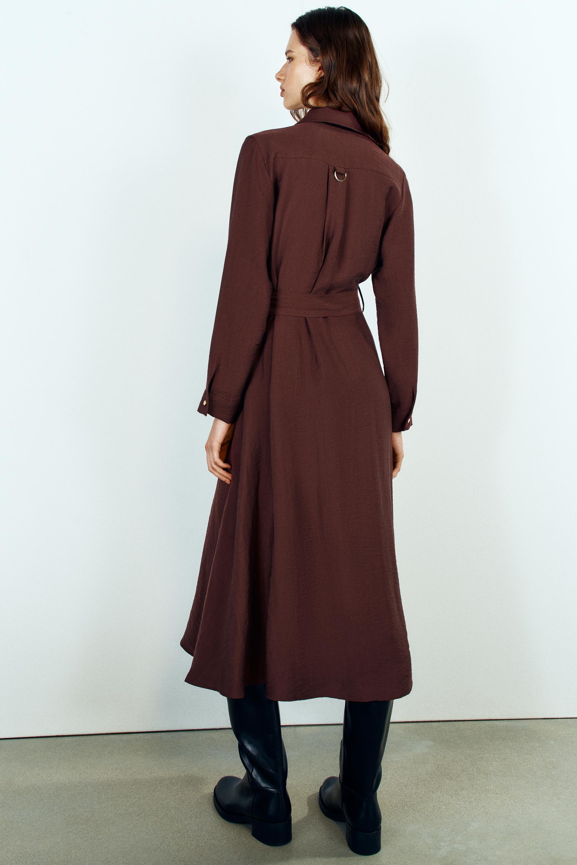BELTED SHIRT DRESS thumbnail 6