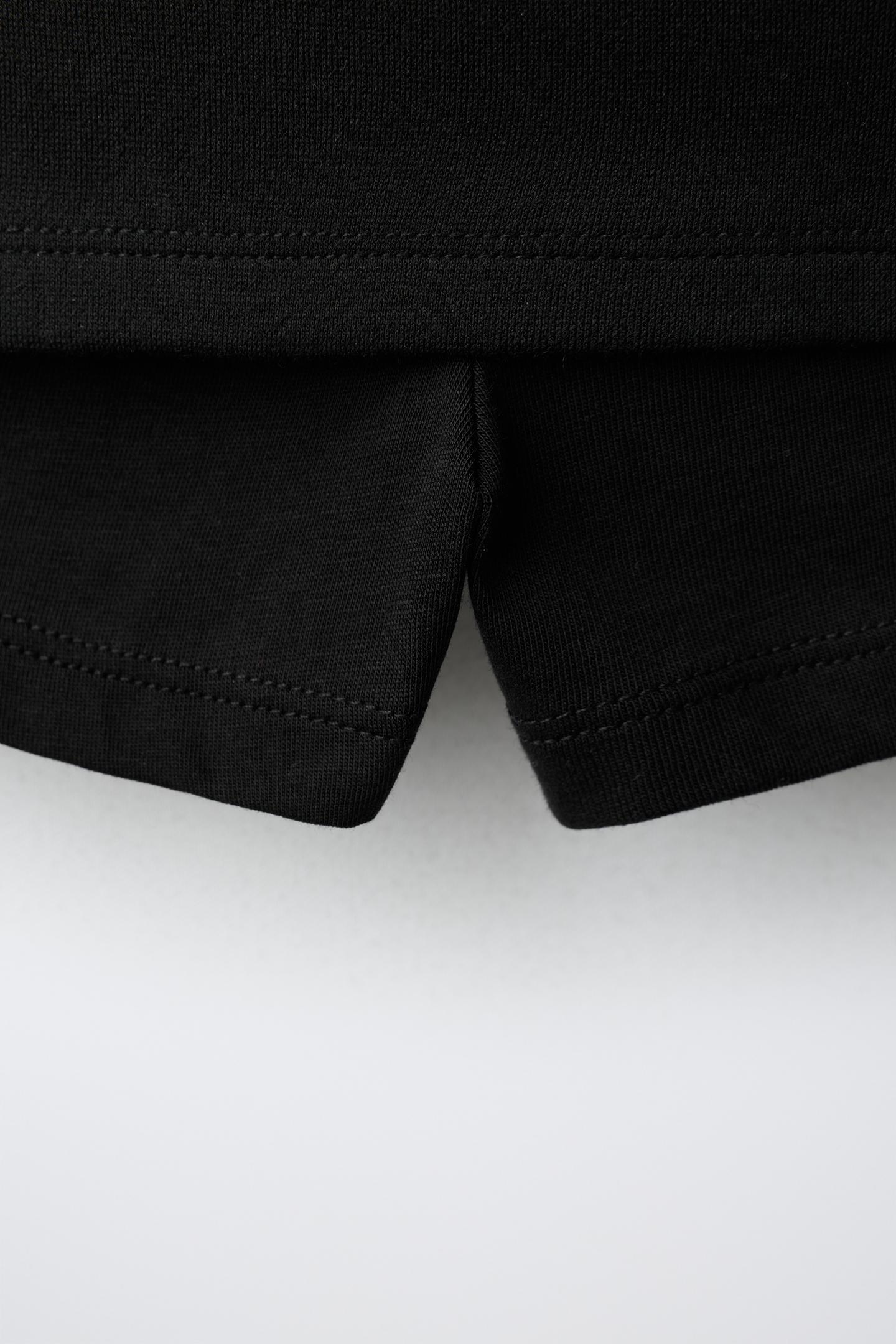 Детская юбка Zara Ponte Knit Button, цвет: Чёрный — фото 4