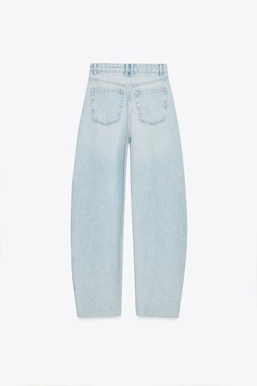 JEAN BARREL TRF TAILLE HAUTE - Bleu clair de Zara - Image 1