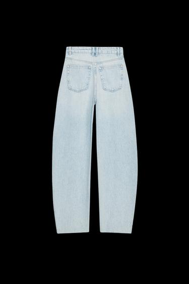 JEANS BARREL TRF TIRO ALTO - Azul claro de Zara