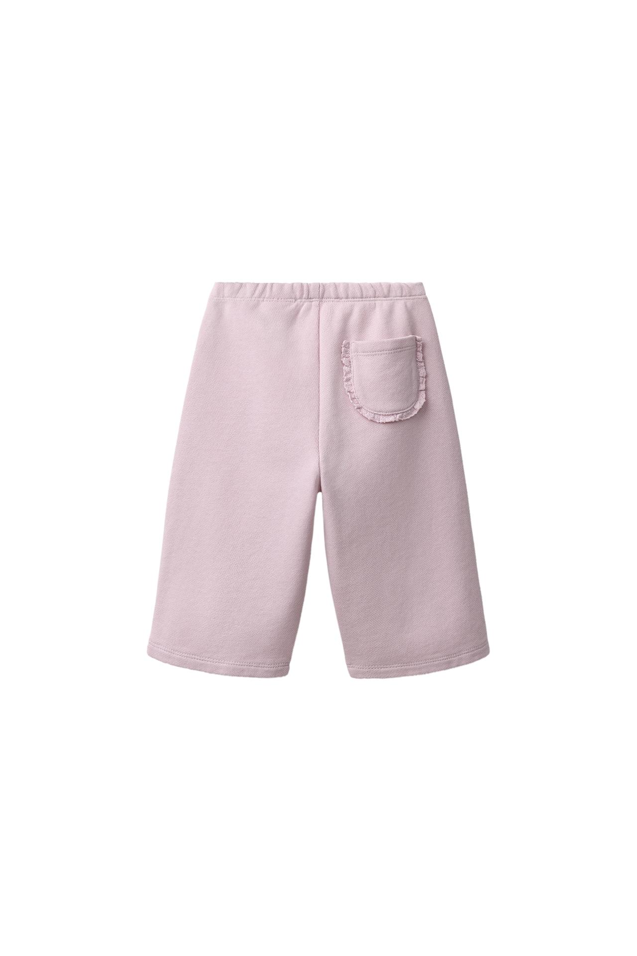 COTTON POCKET TROUSERS — Dusty mauve