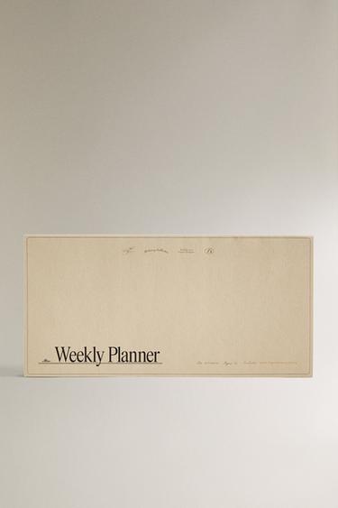 WEEKLY PLANNER - Ecru by Zara - Image 0