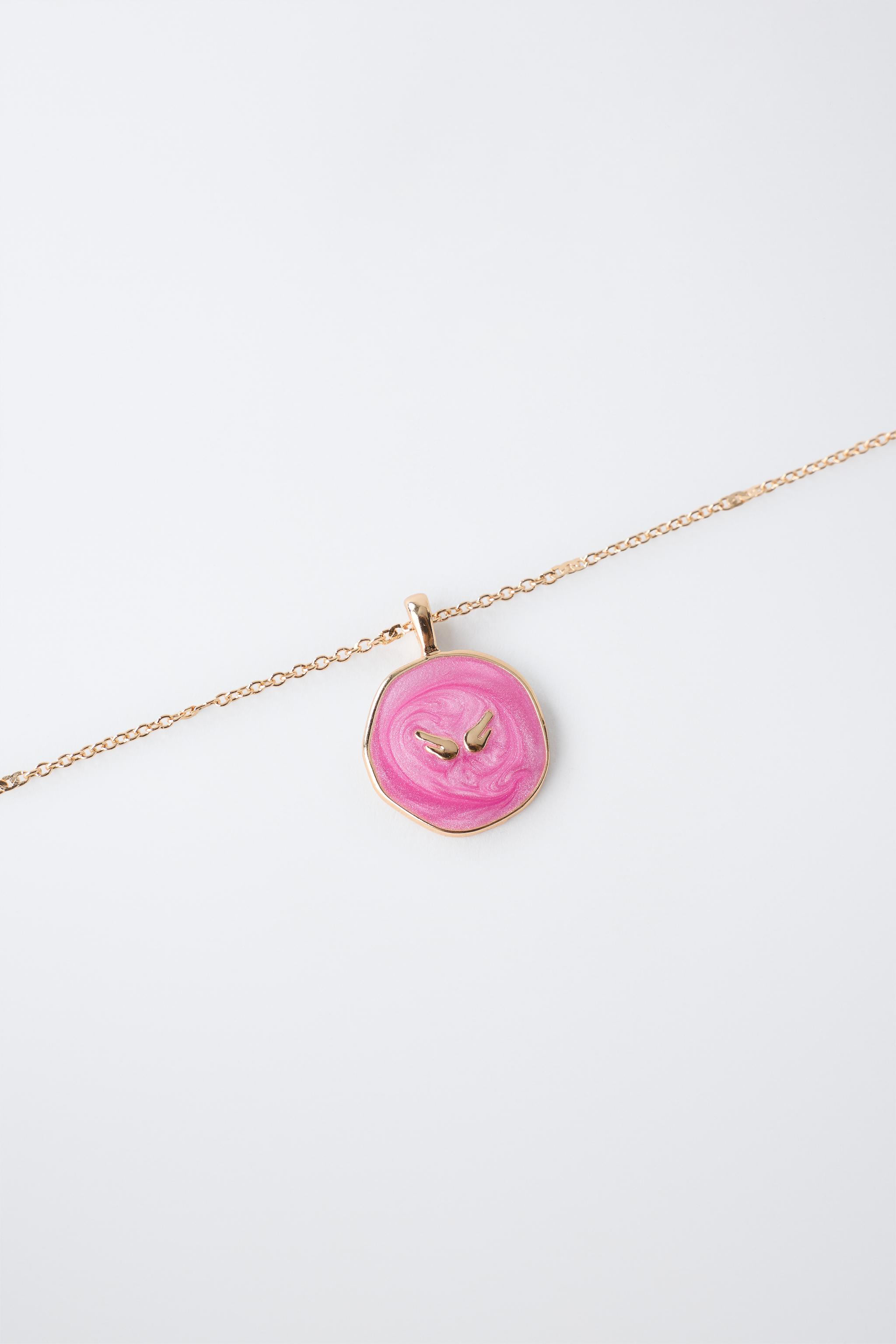 Детские аксессуары Zara PACK OF TWO PLATE NECKLACES — фото 3