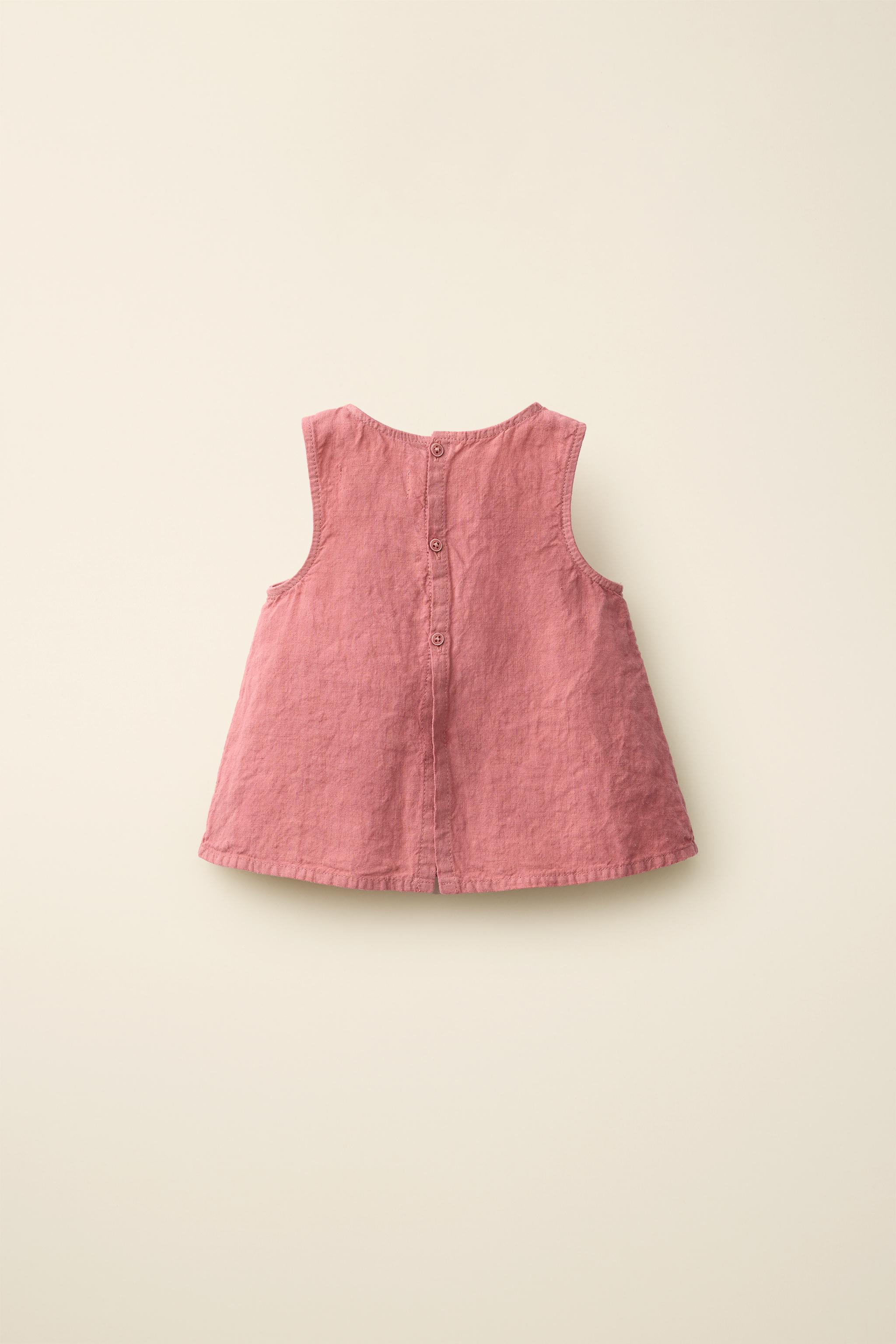 Детские блузки Zara 100% LINEN BLOUSE CREATED BY CARAMEL LONDON X — фото 3