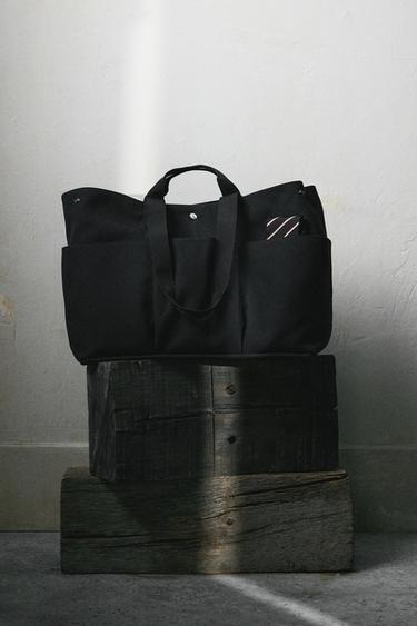 ТЕХНИЧЕСКА ЧАНТА, ТИП ПАЗАРСКА - Черно от Zara