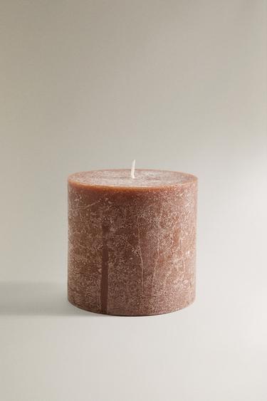 VELA AROMÁTICA CILINDRO PEQUENO SALTED CARAMEL - Creme da Zara - Imagem 0