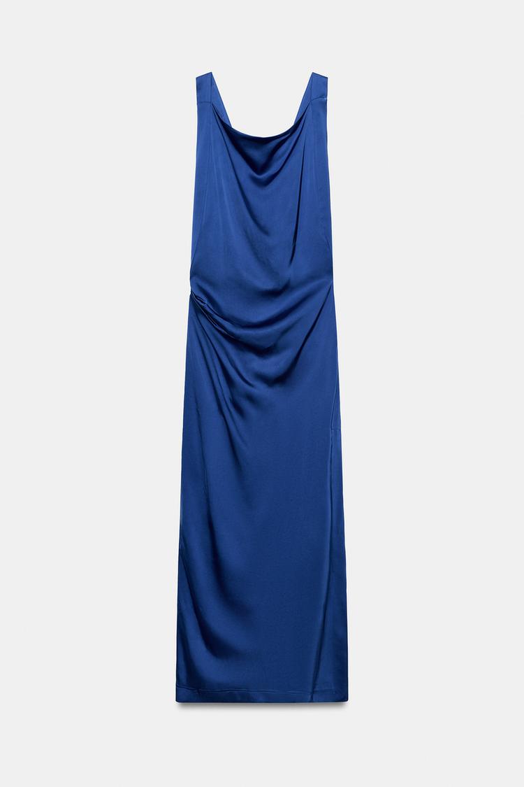 Vestido de satín drapeado ZW Collection 5