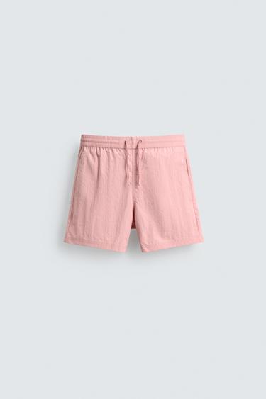 QUẦN BƠI CƠ BẢN DÁNG VỪA - Màu hồng từ Zara