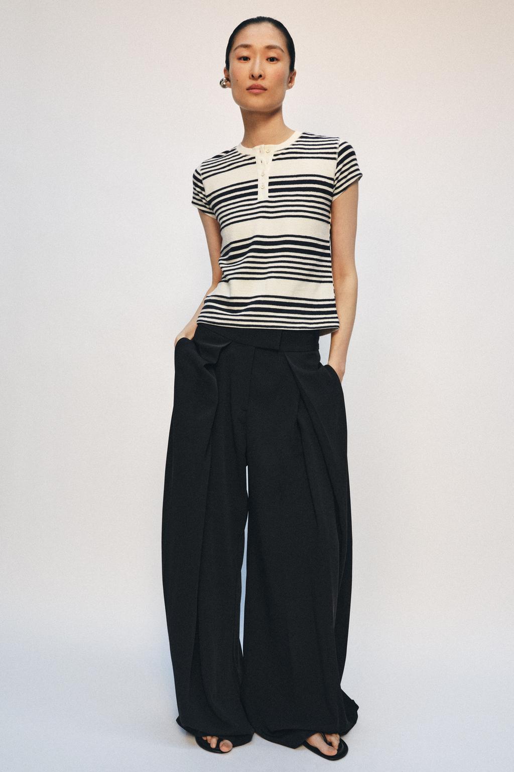 STRIPED HENLEY SHIRT - image 2