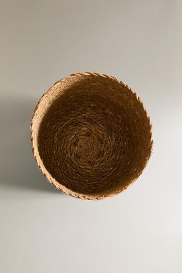 WOVEN BASKET - Light beige by Zara - Image 4