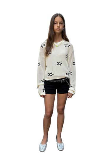 JERSEY RED ESTAMPADO ESTRELLAS - Crudo de Zara