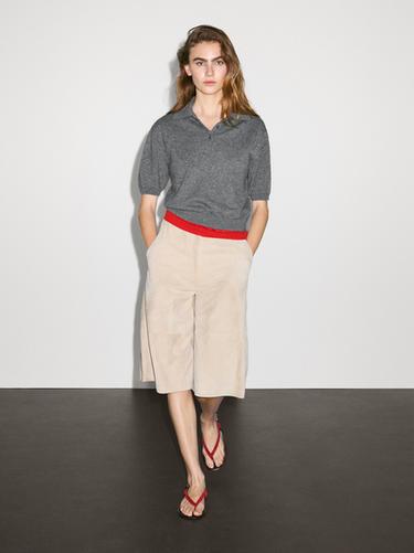 Zara 100% cashmere knit short sleeve sweater - 205 - Image 0
